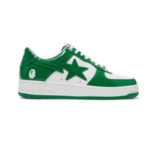 Bape star x bathing ape green white
